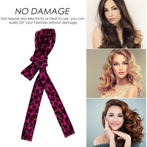 Heatless Curling Rod Headband No Heat Curls Ribbon Hair Rollers Sleeping Soft Headband Hair Curlers DIY Hair Styling Tools