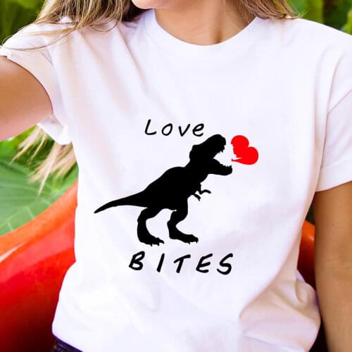 Valentines Day Colored Printed 100%Cotton Womens T Shirt Valentines Casual O-Neck Pullovers Short Sleeve Tops Girl Trendy Tee