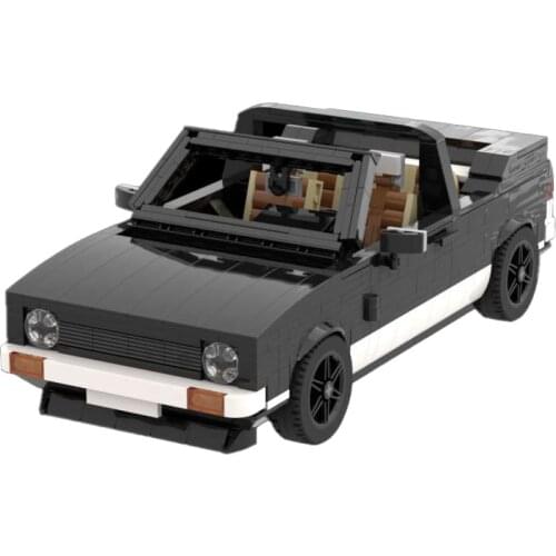 MOC Building Blocks Mini Golf convertible Sports Green Gray Black and White DIY Building Blocks Race Car Children Toys Kid Gifts