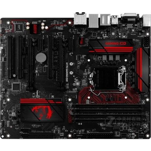 For MSI H170 GAMING M3 1151 pin DDR4 H170 PC motherboard M.2 supports 6/7 generation Original Used motherboard