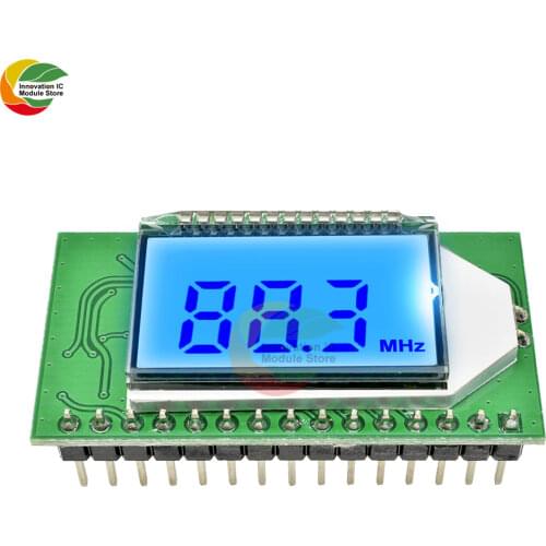 Ziqqucu Wireless PLL LCD 87-108MHZ Digital FM Radio Transmitter/Receiver Module Microphone Stereo Board Noise Reduction Diy Kit