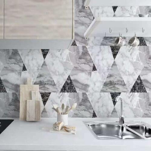Premium Nano Film for Kitchen Oil Proof Waterproof Kitchen Wallpaper Wall Sticker Aluminum Foil Wall Paper Cabinet Self Adhesive