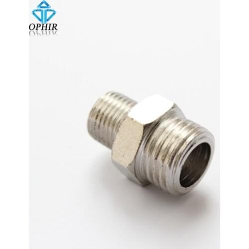 OPHIR 1/8"BSP male--1/4"BSP male Airbrush Connector Air Art Accessories Connectors # AC029