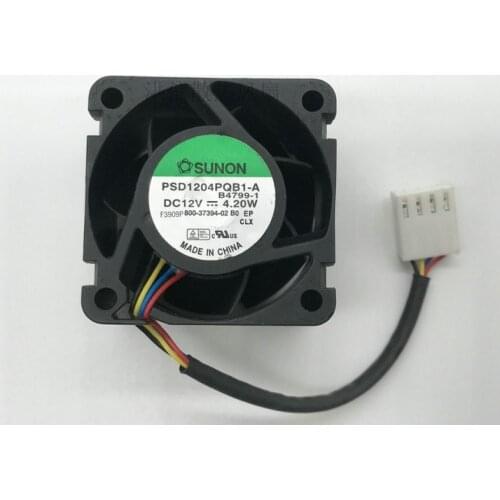 SUNON PSD1204PQB1-A B4799-1 DC 12V 4.20W 40x40x28mm 3-wire Server Cooling Fan