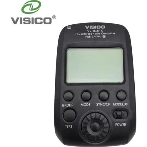 VISICO 818TX HSS Flash Trigger Transmitter For Sony A6000,A6300,A7R,A7,A7II,A7RII,A7RIII,A7III,A6500,A99,A9,A7S DSLR CAMERAS