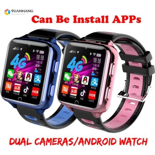 Smart 4G Remote Dual Camera GPS WIFI Tracer Kid Student Adult Heart Rate Wristwatch Voice Monitor Android Music Game Phone Watch