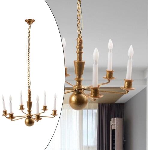 1/87 HO Scale Ceiling Light Hanging Chandelier DIY Sand Table Model Kits Toy