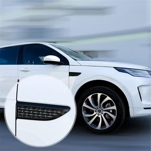 1 Pair For Discovery Sport L550 2015 2016 2017 2018 2019 Car Front Side Fender Grille Vent Duct Louver Gossy Decorative Black