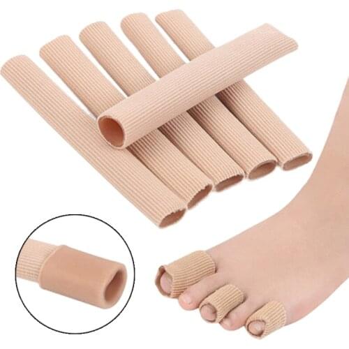 1PC 15cm Nylon Fabric Gel Tube Sleeves Cover Toe Protector Hallux Valgus Orthopedics Bunion Guard for Feet Care Tool