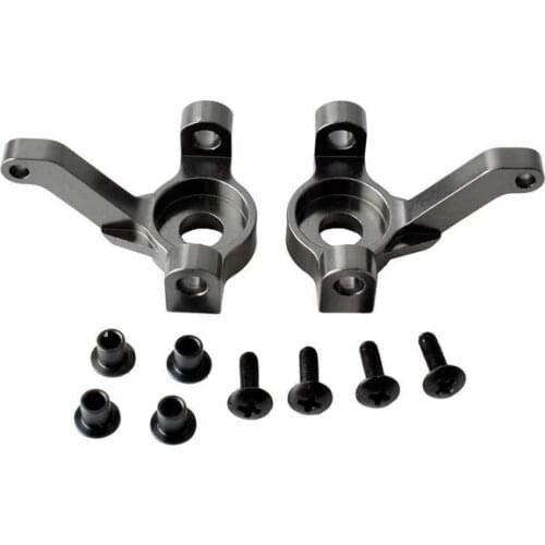 2Pcs P860010 Aluminum Steering Arm Wheel Hub Carrier Steering Cup for RGT 86100 1/10 Simulation Crawler Cars Upgraded Parts