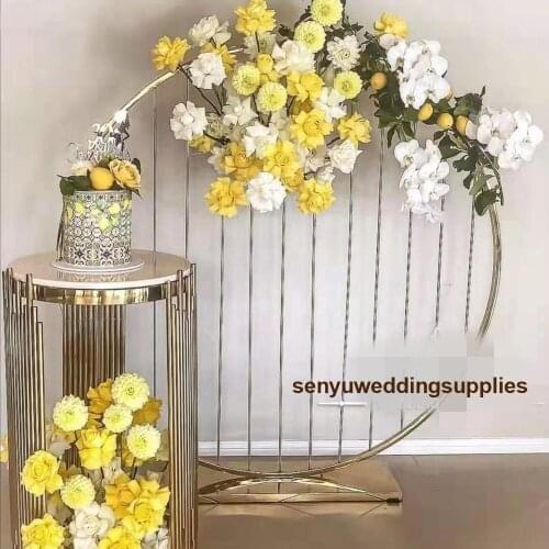 6pcs ) Flower Stand pillar column Wedding Centerpiece Decoration Gold Floral Vase Reception Table Arrangements Flower Rack 1200