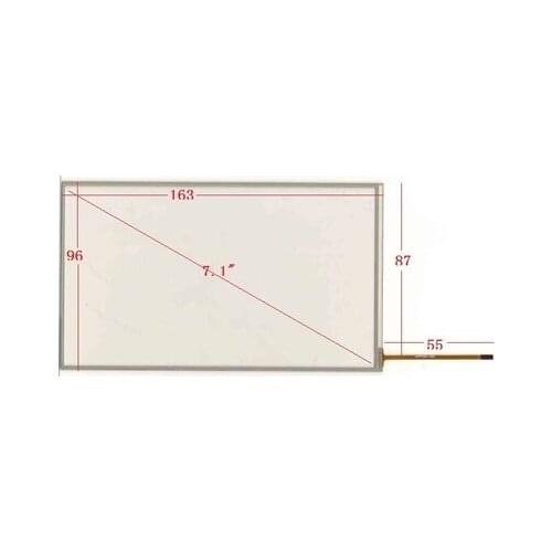 7 inch touch screen 163*96 mm 0.5 spacing fine wire layout wide margin lower right outlet