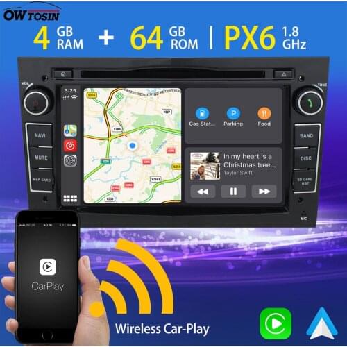 PX6 4G+64G Android 10.0 Car Multimedia GPS Radio Player For Opel Vivaro Meriva Vectra C B Zafira B Insignia Combo Signum Stereo