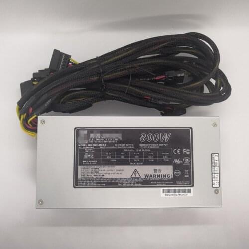 IPC rack-mounted Rated 800W PSU 2U Industrial server power supply ENH2180 100-240V active PFC High efficiency