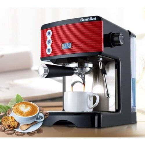 Household Semi-automatic Coffee Maker Espresson Coffee Machine For Home /Office /Coffee Bar 1.7L