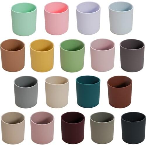 Baby Learn To Drink Cup Drinkware silicone Cups For Toddlers & Kids LeakProof Child Water Cup Bottle 220ML