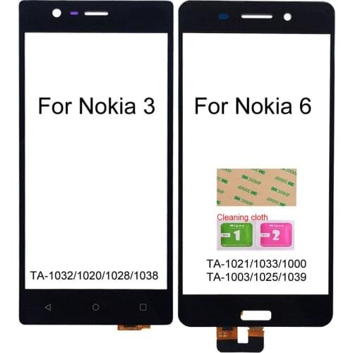 For Nokia 3/6 Phone Touch Screen Digitizer For Nokia 6 / 3 Touch Glass Panel Sensor Replacement Parts