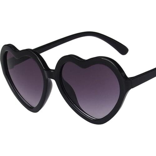 Elbru Love Heart Shape Sunglasses Fashion Kids PC Frame Goggle Colorful Sun Glasses Boys And Girls Lovely Children UV400 Shades