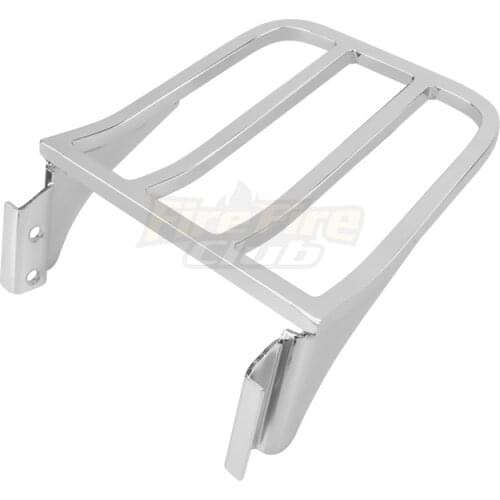 Chrome Motorcycle Backrest Sissy Bar Luggage Rack For Harley Sportster XL 04-17 Dyna 06-17 Softail 84-05 FLST FLSTC FLSTSC 06-17