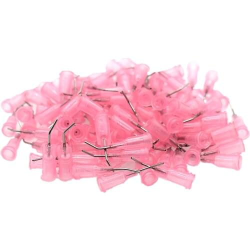 Dispensing Needle 20G Bent Tips Glue Sealants 45 Degree Bent Tapered Needle Glue Adhesive Dispenser Needles Blunt Tip 100pcs Set