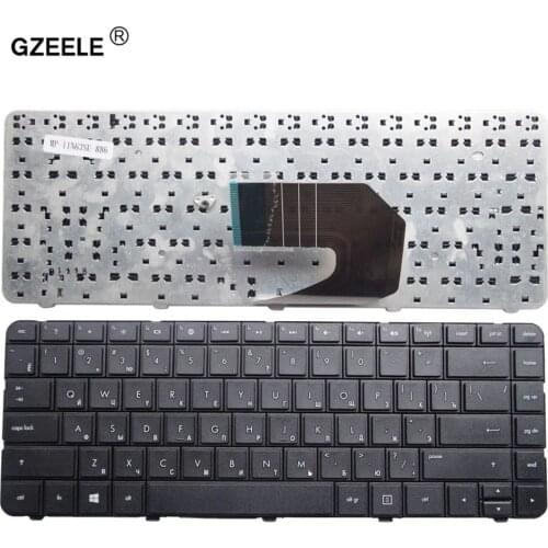GZEELE NEW Russian keyboard For HP compaq presario Cq43 Cq57 CQ58 Laptop Russian keyboard black RU layout black replace NOTEBOOK