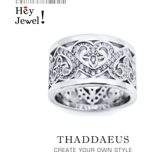 Arabesque Hearts Band Ring,Europe Style Glam Fashion Good Jewerly For Women,2020 New Gift In 925 Sterling Silver,Super Deals