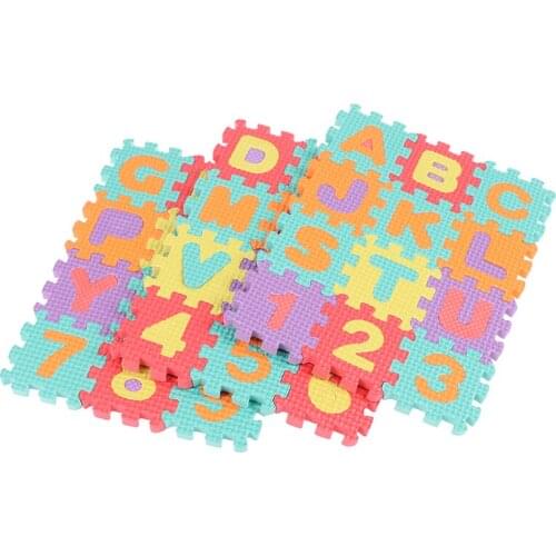 36pcs New EVA Foam Puzzle Play Mat Dollhouse Furniture Miniature Baby Carpet Pad