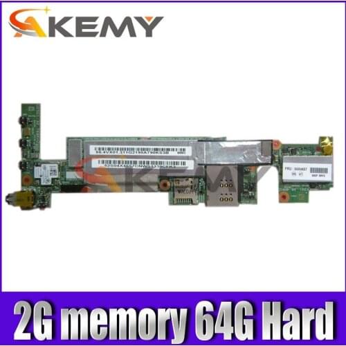Akemy FRU 04X4657 For Lenovo thinkpad Tablet 2 367927U Motherboard 10.1 2G memory 64G Hard Disk Atom CPU