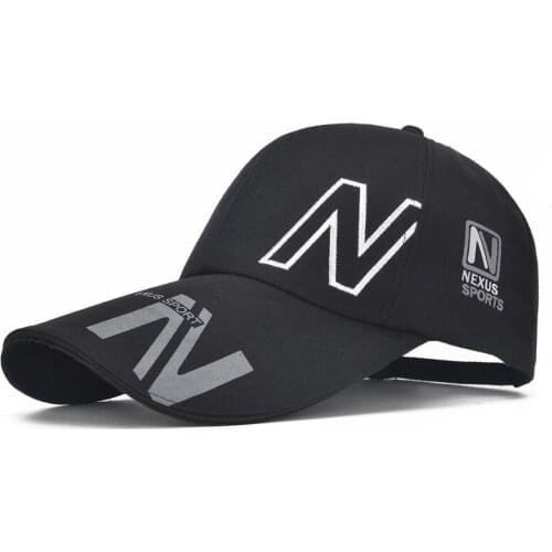 Unisex Lengthened Brim Baseball Cap Breathable Long Large Bill Cap Anti-UV Sun Visor Hat Outdoor Sports Cap Camping Fishing Hat