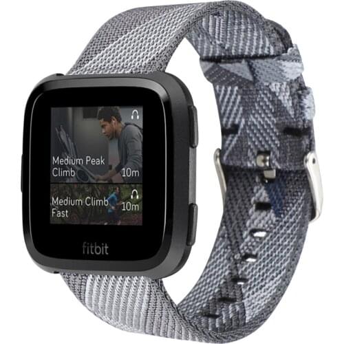 Nylon canvas Watch Band For Fitbit Versa Smart Watch Strap For Fitbit Versa Cowboy Sport Watchband For Smartwatch Wristband Fit