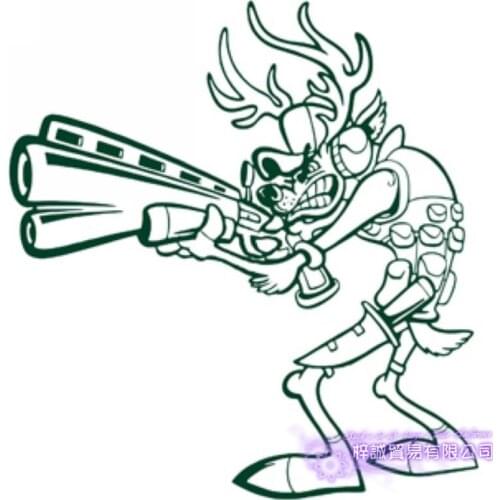 Hunt Buck Hunter Decal Hunting Club Sticker Hollow Sticker Hunter Car Window Vinyl Decal Funny Poster