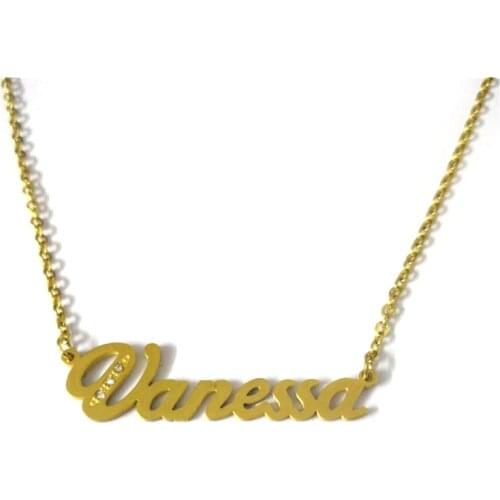 FairLadyHood "Vanessa" Personalized Name Necklace Custom Name Necklace Custom Jewelry Necklace Women Customized Gift For Her