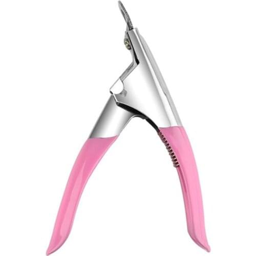 Professional Nail Art Clipper Cutter UV Gel False Nail Tips Edge Cutters Stainless Steel U One Word Clippers Manicure Tool