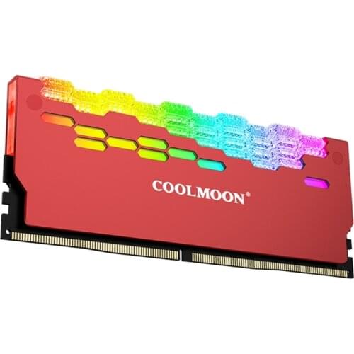 T3LB Coolmoon Heatsink High Compatibility 5V 3PIN ARGB Memory Spreader Cooler Addressable RGB Cooling Vest For Desktop