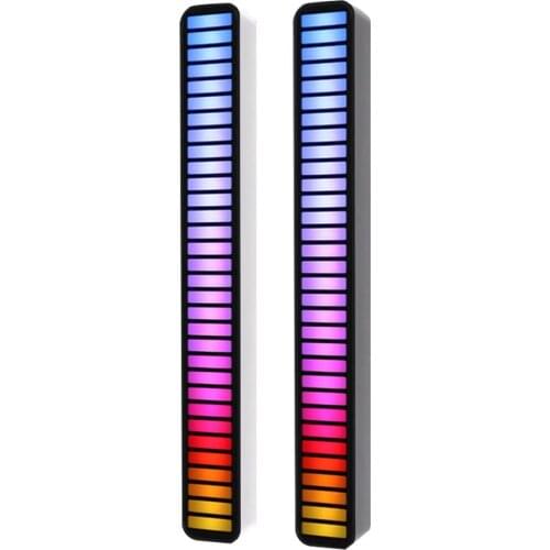 RGB LED Light Voice Control By Phone APP Voice Activated Pickup Rhythmic Lights Colorful Music Ambient Light APP Control Type