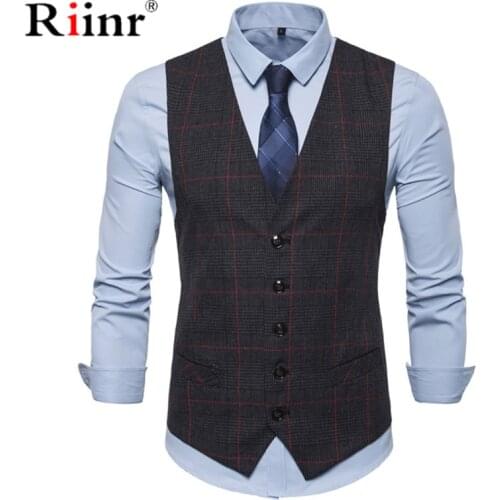 Мужские костюмные жилеты RIINR China At AliExpress