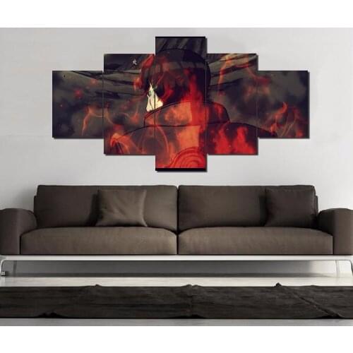 5 Piece Canvas Wall Art HD Printed Modern Decorative Ninja Anime Posters Modular Pictures Home Decoration Living Room Paintings
