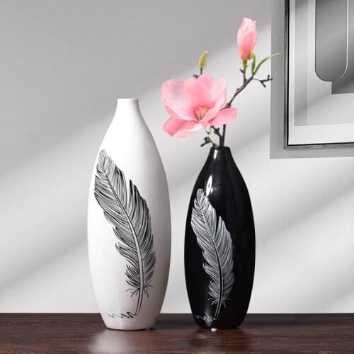 Modern Ceramic Vase Decoration Home Living Room Countertop TV Cabinet Dried Flower Flower Arrangement Vase Decoration Decoration