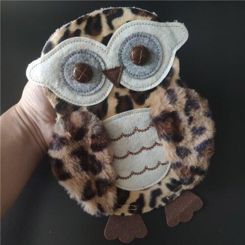 Embroidery Plush Patch Leopard Print Owl Diy Clothes Stickers Accessories Patches For Clothing Large Biker Badge Christmas