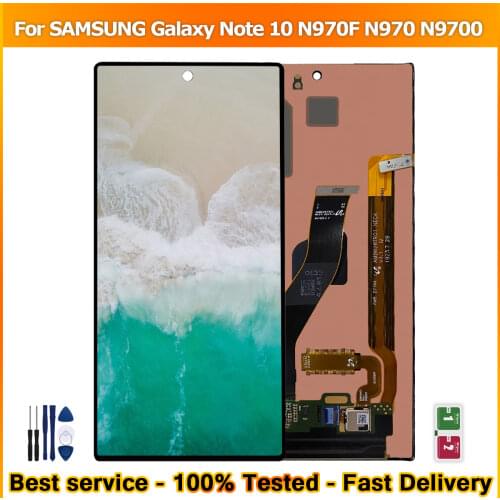 Original LCD Display For SAMSUNG Galaxy Note 10 N970F N970 N9700 Touch Screen Assembly + Frame
