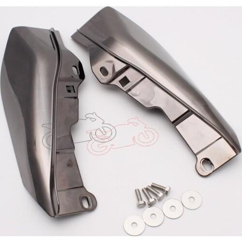 1set Gray ABS Plastic Mid Frame Air Deflector Trim Protector Cover For Harley Touring Street Glide FLHX 2009 2010 2012 2016