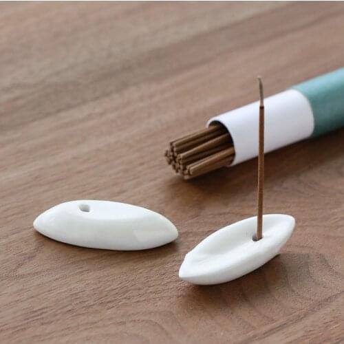 2PCS Multi Style Incense Burner Stick Holder Ceramic Censer Rack Home Fragrance Decor Chopstick Holder Table Supplies