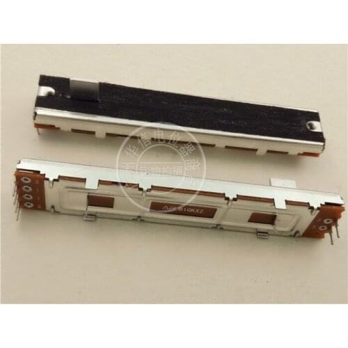 3pcs 88mm mixer fader straight potentiometer SC-609G B10K / double linkage sliding potentiometer handle length 8MMB