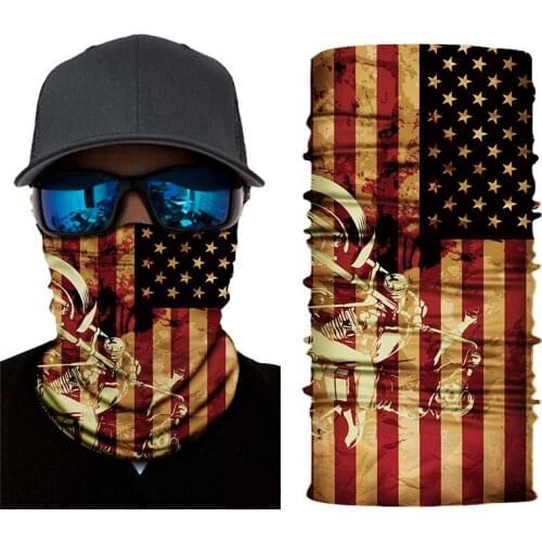 50*25cm National Flag Series Spot Headscarf Multifunction Outdoor Cycling Headscarf Sunscreen Mask Warm Collar Sportswear