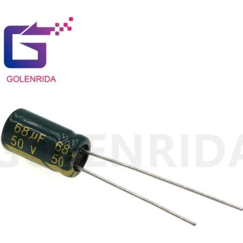 20PCS Electrolytic capacitor 50V68uF 6.3*11mm aluminum electrolytic capacitor 68uf 50v