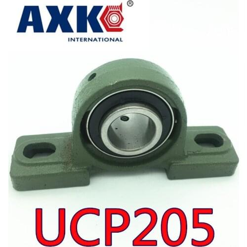 Axk Free Shipping Ucp205 25mm Diameter Ucp205 Pillow Block Bearing Insert Bearing And Bearing Housing Vertical Block P205
