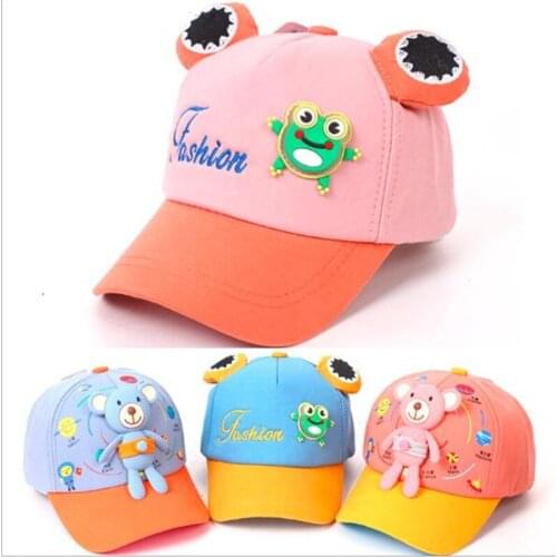 2021 Lovely Cartoon Baby Baseball Cap Fashion Spring Kids Snapback Hip Hop Cap Summer Adjustable Boys Girls Sun Hat