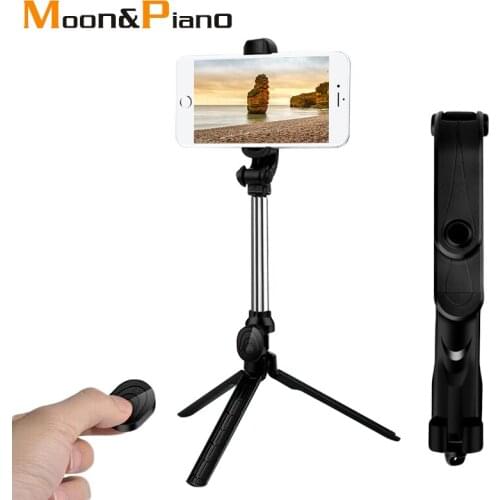 Bluetooth Selfie Stick Extendable Foldable Monopod With Remote Control For Android Phone Live Brackets Take Photo Tripod