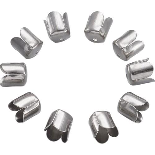 20pcs/Lot Flower Loose Beads Caps For Necklace Bracelet DIY Findings Accessories Iron Spacer End Beads Jewelry Making Supplies