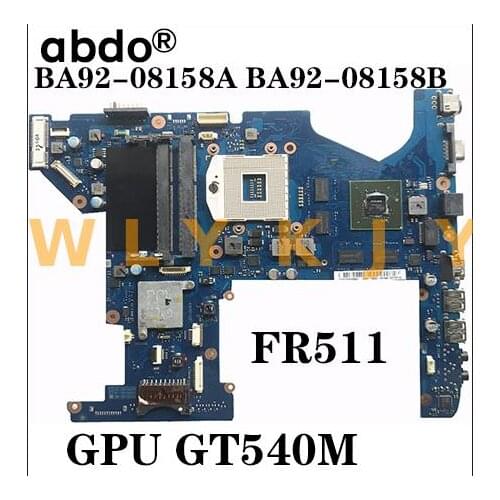 For Samsung RF511 Laptop Motherboard BA92-08160A BA92-08160B BA41-01473A MainBoard GPU GT540M tested 100% working